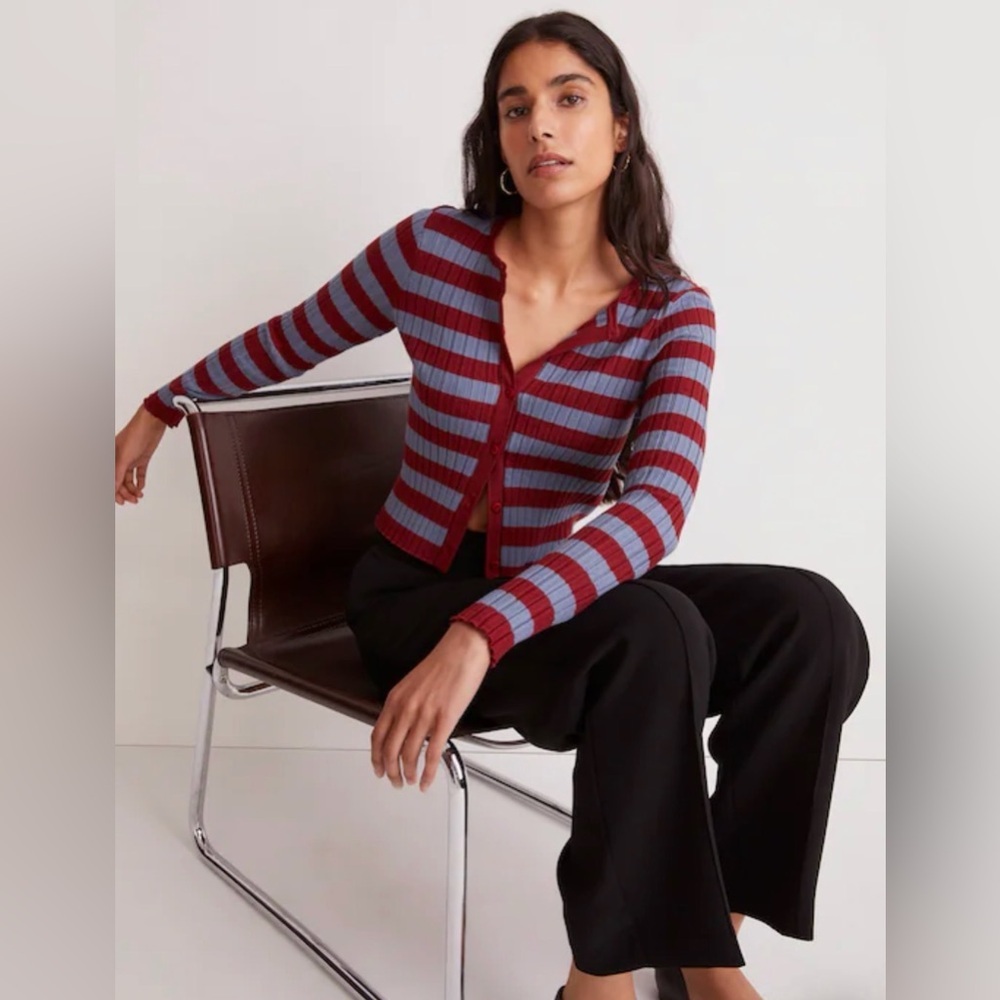 Madewell - The Signature Knit Crewneck Cardigan Sweater